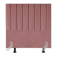 Cabeceira Estofada Cama Box Solteiro 90 cm Catarina Veludo E Frame - T