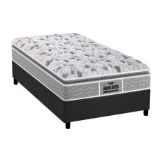 Cama Box Solteiro: Colchão Ortopédico Probel D45/EP Anatômico Firmepedic Guarda Costas Próextreme Plus + Base CRC Suede Gray(88x188)
