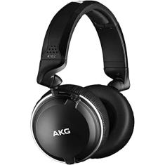 AKG Fone de ouvido para monitor fechado Pro Audio AKG K182PROFESSIONAL182, preto, tamanho padrão (3103H00030)