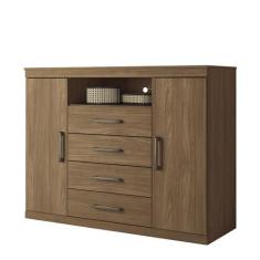 Cômoda Havana Master 2 Portas e 4 Gavetas - Santos Andirá, Jatobá