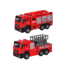 Carrinho de Brinquedo Infantil Coleção Bombeiro Super Resgate Sortido 