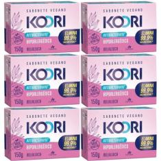 6 Sabonete Vegetal Koori Antibac Hipoalergenico 150g Davene
