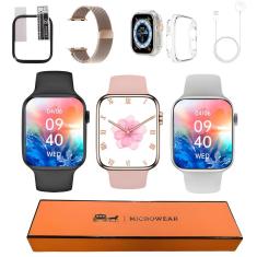 Relogio Inteligente Mini 41mm Serie 9 Android iOS Smart Watch W59 Pro Faz Ligaçoes Microwear C/Nf-Unissex