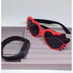 Kit Relógio Infantil Feminino Digital Prova água Bracelete Esportivo +