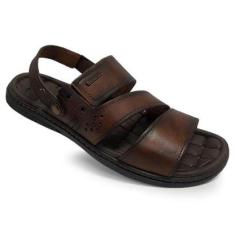 Sandália Pegada Masculina Em Couro 131224 37/45-Masculino