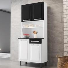 Cozinha Compacta em Aço 4 Portas 1 Gaveta 80cm Pratika Itatiaia