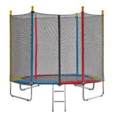 Cama Elástica Protoys 2.44M Colorida Pula Pula Trampolim