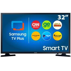 Smart TV LED 32" HD Samsung T4300 com HDR, Sistema Operacional Tizen, Wi-Fi, Espelhamento de Tela, Dolby Digital Plus, HDMI e USB