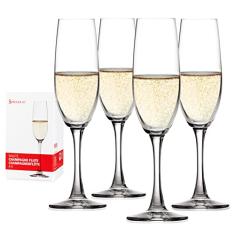 Spiegelau Taça de champanhe Salute 210 g (conjunto de 4) taças de champanhe, 4 quilates, branco