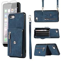 Capa de telefone para iPhone 6 6s capa carteira com alça transversal de pulso cordão suporte para cartão de crédito celular iPhone6 Six i6 S iPhone6s iPhine6s iPhones6s i Phone6s Phone6s Phone6 6a S6