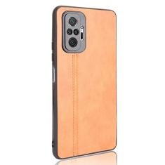 Capa adequada para Xiaomi Redmi Note 10 Pro Max 4G capa de celular estilo couro robusto proteção 360° capa de proteção de cor retrô para Xiaomi Redmi Note 10 Pro Max 4G