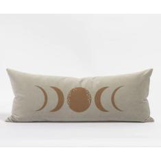 Travesseiro De Corpo Body Pillow Bege 40x130cm Western Lua Marrom - FA