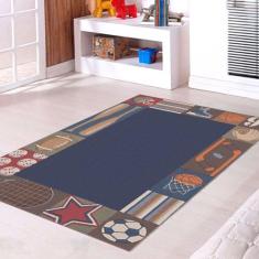 Tapete Infantil Esportes 60x120 Antiderrapante - Style Brazil
