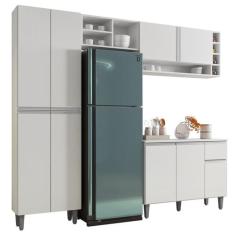 Cozinha Completa Modulada 4 Peças Vanessa Branco AJL Móveis
