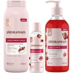 Kit 1 Sabonete Cereja e avelã 500ml 1 Loção Creme Cereja e avelã 500ml
