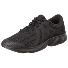 Nike Tênis de corrida masculino Revolution 4, Preto/preto, 17