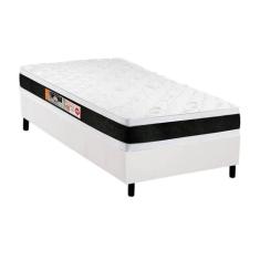 Cama Box Solteiro: Colchão Espuma Castor D45 Black e White AIR Double 