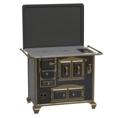 Fogao a Lenha N 2 Gab Imperador Preto com Tampa Sd