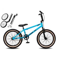 Bicicleta Aro 20 BMX PRO X S1 Faixa Bege V-Brake e Rodinhas-Unissex