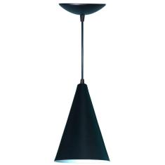 Lustre Pendente Balcão Cozinha Americana - Preto Fosco