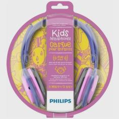 Headphone Kids Shk2000pk/00 limitador de volume para criança - Rosa e Roxo, Fone De Ouvido Para Criança Philips, Fone De Ouvido Kids Philips