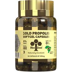 Própolis Verde Gold 87% C/Ômega 3 90 cápsulas 500mg - Wax