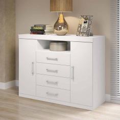 Cômoda com 2 Portas e 4 Gavetas Havana Master Santos Andirá