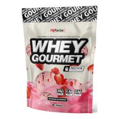Whey Protein Gourmet 907g Refil - FN Forbis (MIlkshake de Morango)