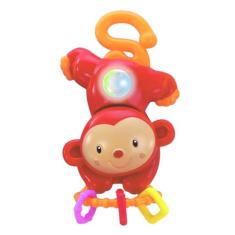 Chocalho Bebê Mordedor Musical Brinquedo Macaco Interativo