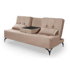 Sofá Cama Solteiro Colorado Reclinável 3 Posições Tecido Suede
