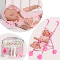 Boneca Reborn 100% Vinil Siliconado Recém Nascida Princesa - Cegonha R