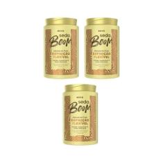Creme De Pentear Seda Boom Volume Definiçao Flexivel 1Kg-3Un