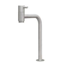 Torneira Em Inox Escovado Bica Media Mesa 1/4 Volta  - Loja DoceLar