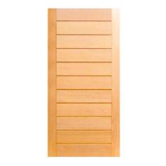 Porta de Madeira Mexicana Horizontal Maciça Cedro Arana Casmavi, 92cm 