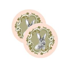 Kit Sousplat Páscoa - NSW, com base, 2 Peças