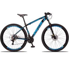 Bicicleta Aro 29 Spaceline Vega 24 Vel Câmbio Traseiro Shimano Freio a Disco Bike MTB Alumínio