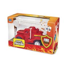 Miniatura De Carros Fricção Caminhão Bombeiro Brinquedo Fire - Pica-pa
