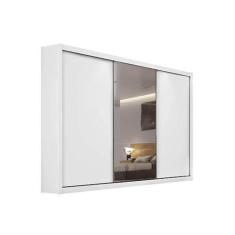 Guarda Roupa Casal 3 Portas de Correr e 6 Gavetas c/ 1 Espelho Toronto