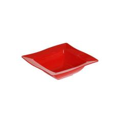 Saladeira Moove Quadrada 800ml Vermelha em Polipropileno Linha Tropica