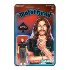 Boneco super7 rock motorhead lemmy (skull pile shirt) 80957, Preto, Az