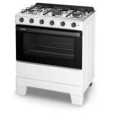 Fogão a Gás Mesa Inox Super Chama e Forno 84L Limpa Fácil Esmaltec IDE