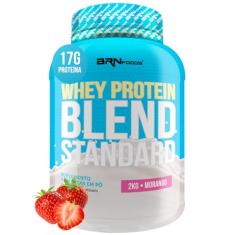 Whey Protein Blend Standard Morango 2kg - BRN Foods