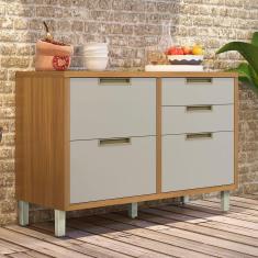 Balcão Para Cozinha 1 Porta 4 Gavetas Imperatriz Nesher Móveis