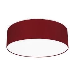 Lustre Cupula Dome 50x15cm Magnífico Vermelho - MARRYLUZ