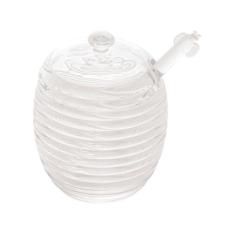 Açucareiro De Cristal com Colher e Tampa Colmeia Lyor 210ml