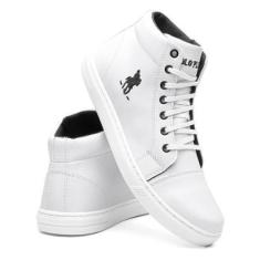 Tênis Polo Masculino Botinha Casual Cano Alto Masculino Leve Dia Dia-Masculino