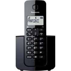 Telefone Sem Fio Preto Com Identificador de Chamadas 6.0 - Panasonic