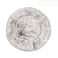 Cama de cachorro calmante para cães pequenos – Cama de cachorro pequena lavável com donut, cama de gato de pelúcia macia redonda anti-ansiedade, serve para toPets, diâmetro 16 cm