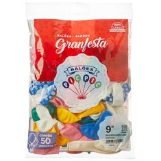 Balao Gran Festa N09 Misto - Pacote Com 50 Riberball