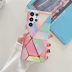 Capa de telefone de mármore de chapeamento macio para Samsung Galaxy A53 A33 A13 A52 A72 A32 5G A51 A71 S22 S21 S20 FE S10 Plus Note 20 Ultra Cover, 5, Para Note 20 Ultra